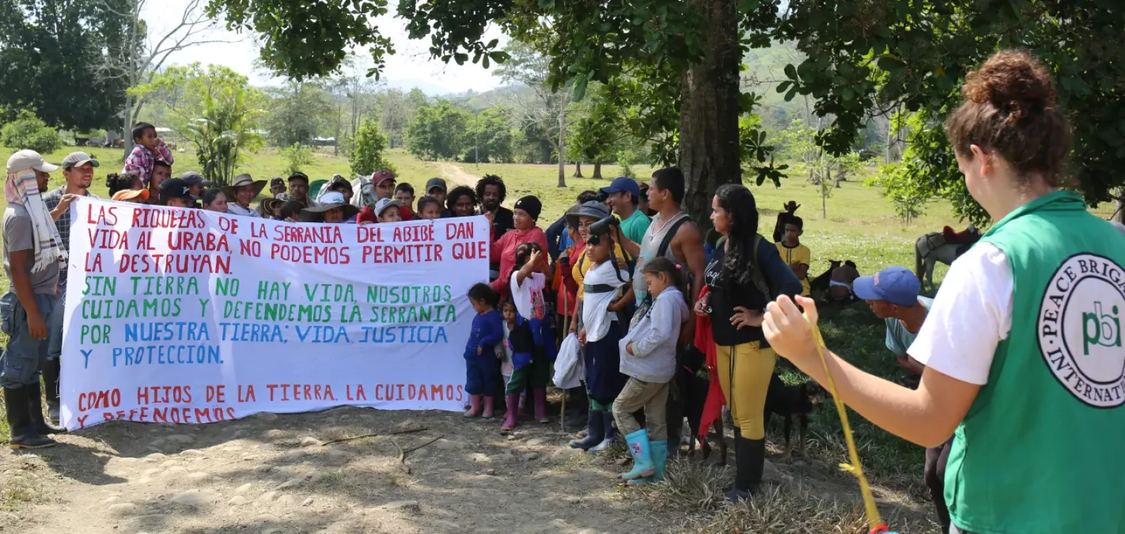 Fredssamfunnet San José de Apartadó kjemper for å ta vare på naturen. ©PBI Colombia