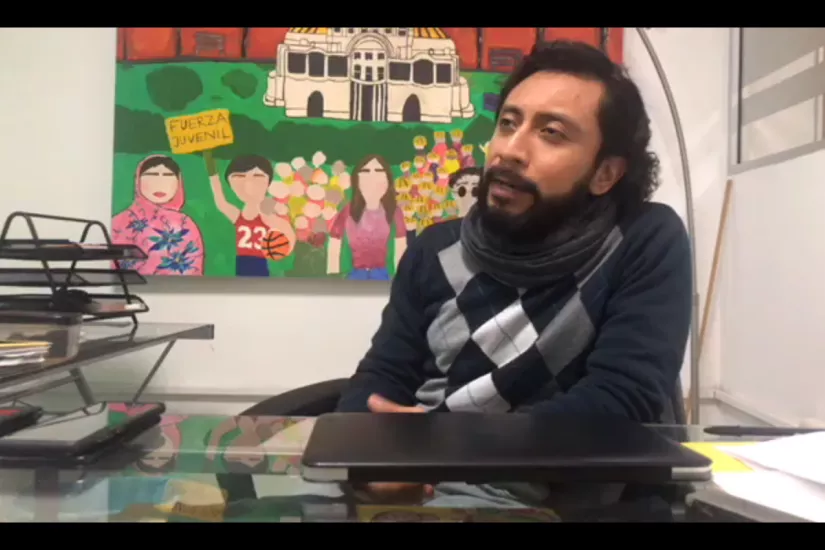 Mexico Alberto Xicoténcatl Casa Migrante Interview on Caravan Oct 2018