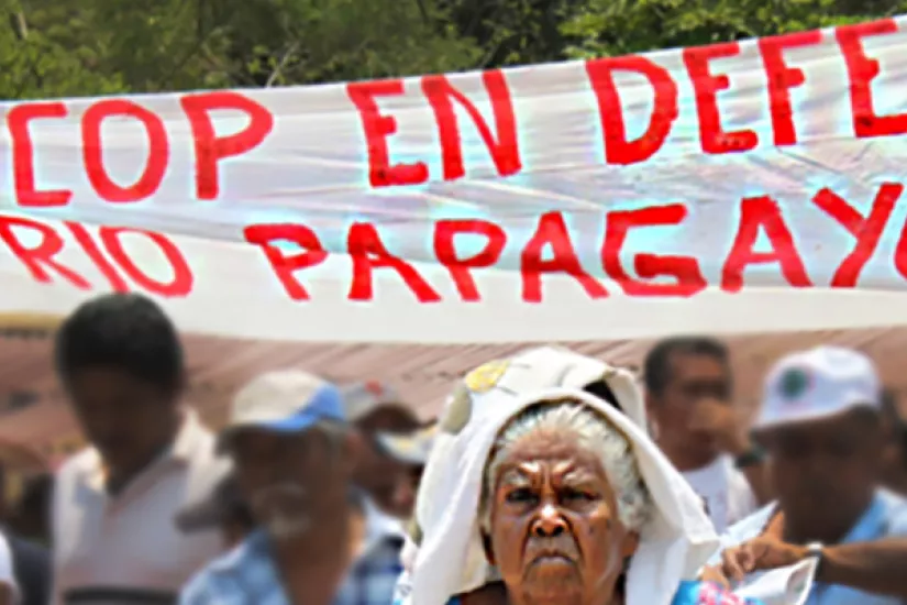 CECOP members march in La Concepción