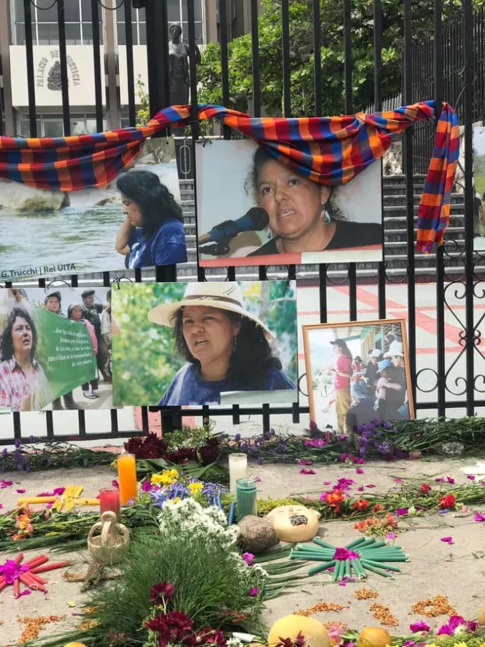 An alter honoring Berta Caceres