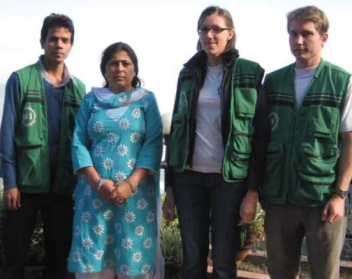 PBI volunteers accompany WHRD Devi Sunuwar in Nepal